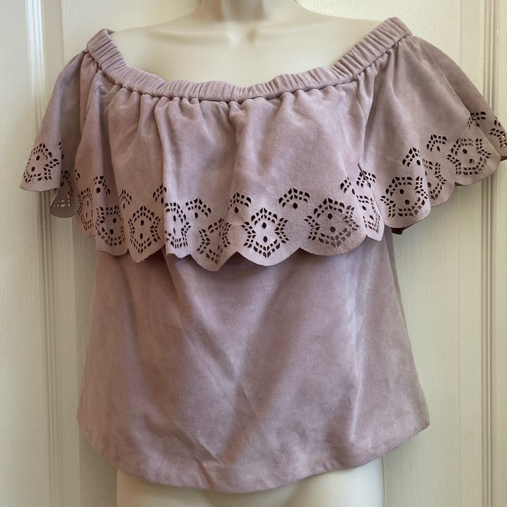 Suede top
